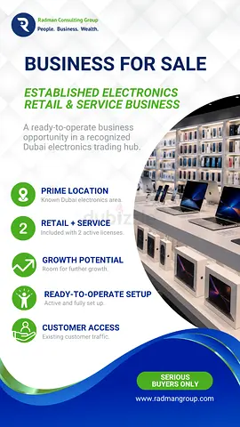 Confidential Electronics Business for Sale in Dubai