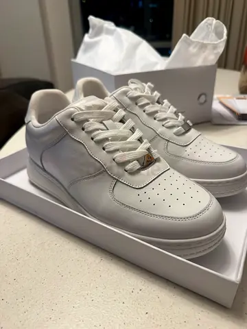 Real Leather Elevator Sneakers +7CM Size 43
