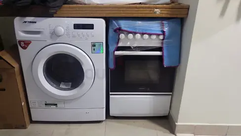 Front-load Washer (8kg) - Good Working Condition, Selling as Set with Small Oven