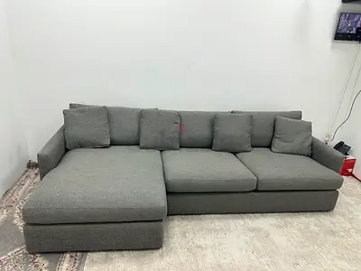 Almost brand cratebarrel lshape sofa
