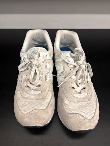 New Balance 574 Core Nimbus Cloud White Suede Sneakers EUR 41