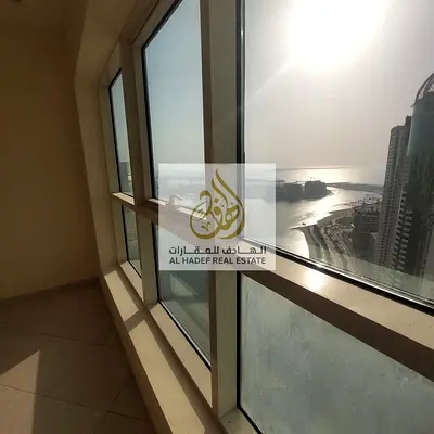 Apartment in Al Khan, three rooms, view, with maid's room, air conditioning, gym, swimming pool, and other free offers