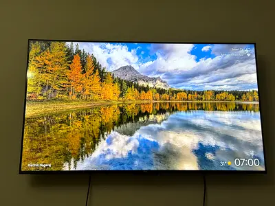 55-inch TCL LED Smart TV - Wall Mounted, Good Condition