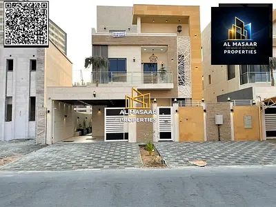 New villa, price includes registration fees, electricity, water, air conditioners, modern design, prime location.