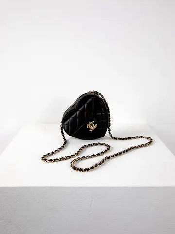 Chanel Black Heart Bag in Small Size