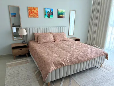 Light Oak Bedside Table / Nightstand - Modern Minimalist Design