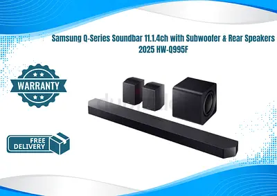 Samsung Q-Series Soundbar 11.1.4ch with Subwoofer  Rear Speakers 2025 HW-Q995F