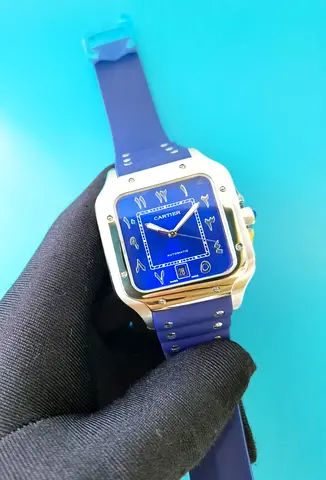Cartier santos automatic mens watch