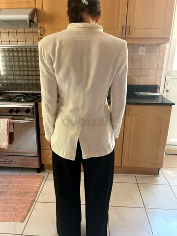 Black slim-fit trousers - good condition