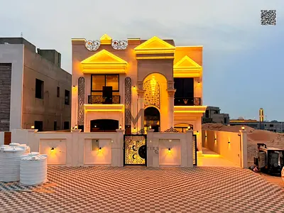 Luxury villa in one of Ajman's most prestigious and beautiful areas, in a prime location close to a