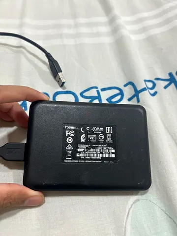 Used Toshiba 2.5 External Portable Hard Drive - Black