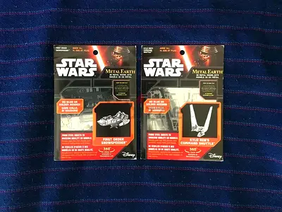 2 Star Wars Metal Earth 3D Metal Model Kits