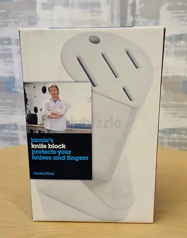 Jamie Oliver Knife Block (White) — New in Box