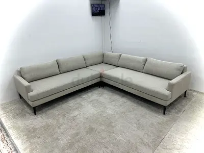 Like new condition west elm corner sofa