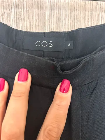 COS black womens trousers size 36