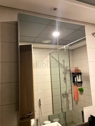 IKEA Large Bathroom Wall Mirror with Frameless Design