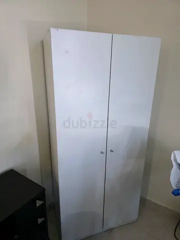 White 2-Door Wardrobe / Armoire - Good Condition