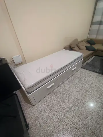 Ikea brimnes daybed frame with underneath storage 2 drawer with mattress
