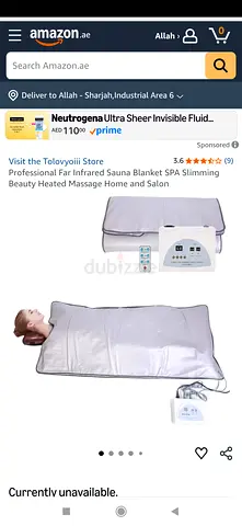 Infrared/Heated Sauna Blanket with Controller — Used, Working