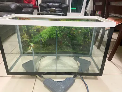 Acquarium with accessories