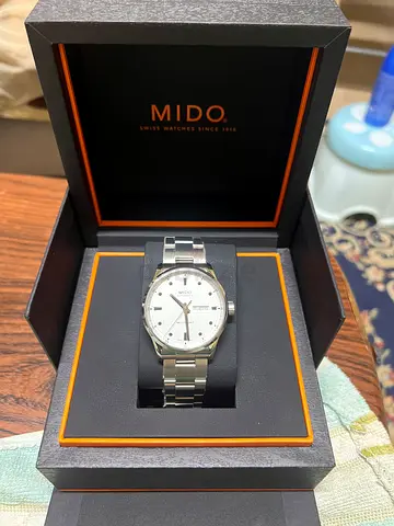 Brand New Mido Mens Stainless Steel Automatic Watch in Original Box