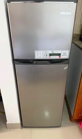 Nobel 2-Door Silver Refrigerator - Good Working Condition