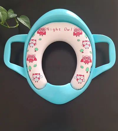Baby Potty Training Seat with Handles - Night Owl Design