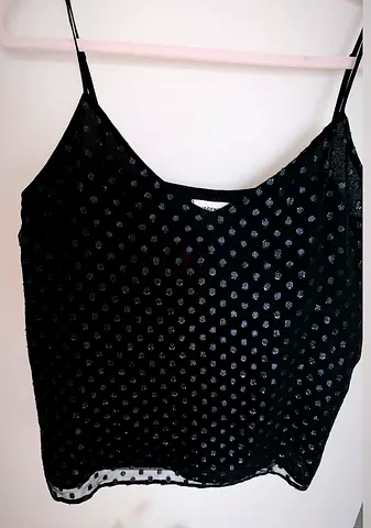 L’agence silk polka dot camisole S