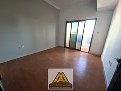 A spacious one-bedroom apartment with a large living room, balcony, master bedroom, and two bathroom