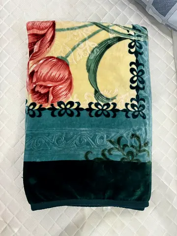 Floral Plush Bed Blanket