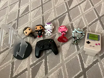 Nimbus play series for Apple  Controller (with Funko figures and Game Boy stand) - used bundle