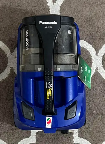 Panasonic Canister Vacuum Cleaner (MC-CL571) - Blue, 1600W, Good Condition