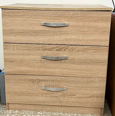 Light Oak 3-Drawer Dresser / Chest — Good Condition