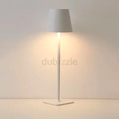 Minimalist White Table Lamp — Modern Bedside/Desk Light
