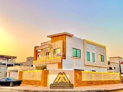 A luxurious villa for annual rent in Al Yasmin, 5 bedrooms, 4000 sq ft, at a special price.
