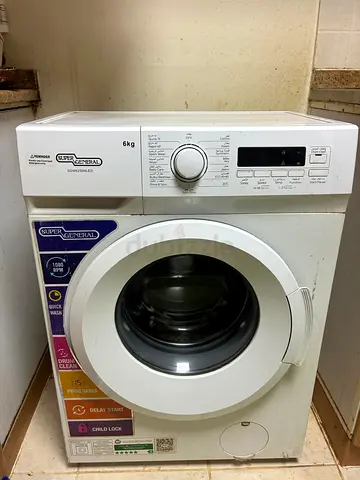 6kg Super General Front Load Washing Machine - Good Working Condition