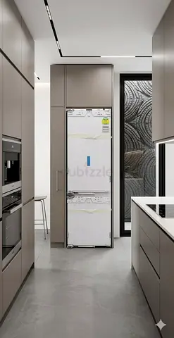 Miele latest model fully-integrated bottom freezer fridge built-in