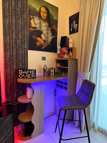 Wine Cabinet + Bar Stool