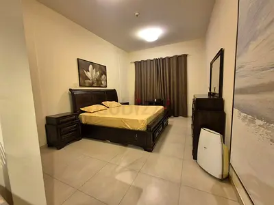 Solid Dark Wood Bedroom set with Mirror - Good Condition