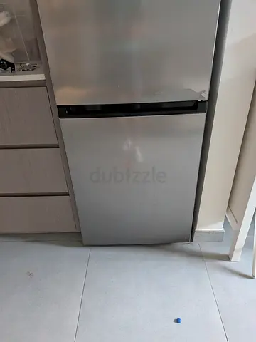 Silver two-door fridge/freezer - good working condition