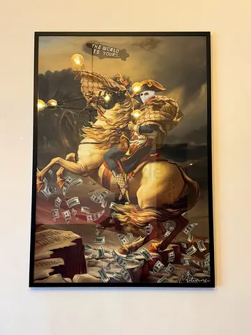 Napoleon Artwork (70x100 cm) with Premium Glass Frame