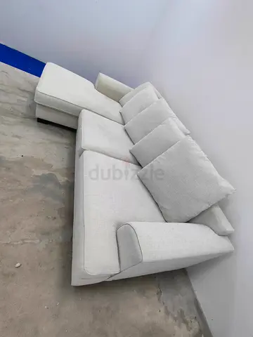 The one brand beige color lshape sofa