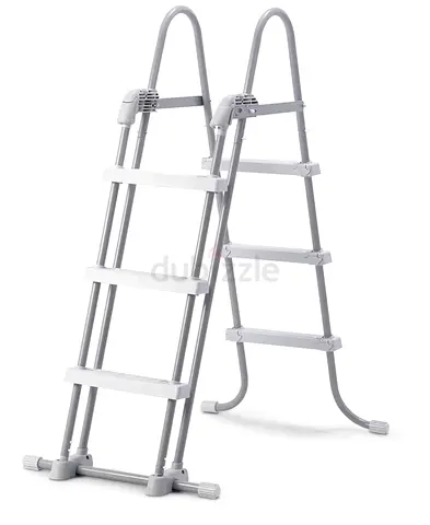 Above-ground Pool Ladder - Sturdy 4-Step Entry/Exit Ladder