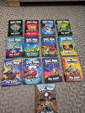 Dog Man series collection - hardcover kids books by Dav Pilkey (good condition)