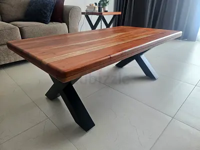Wood coffee table