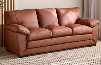 Homecentre Da Vinchi 3-Seater Leather Sofa