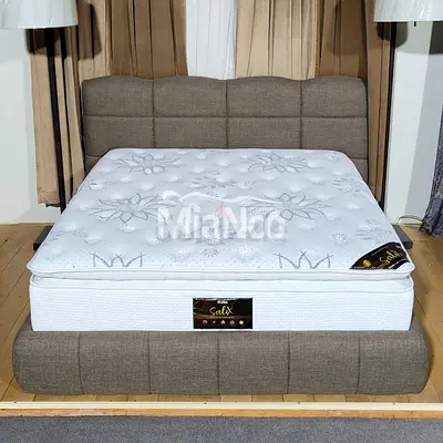 Luxury Design Queen size fabric bed frame with mattress included For Sale