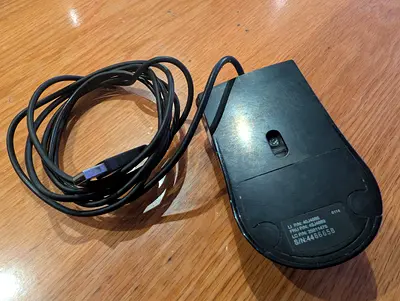 Wired USB Optical Mouse (Black) - Working Condition