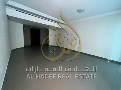 For rent in Sharjah, Al Majaz 3 area 2 bedrooms and a living room 3 bathrooms 1 balcony Full sea view Free parking Free gym Free swimming pool Free a