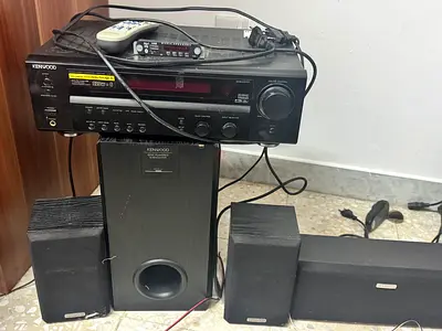 Kenwood Home Stereo Receiver with Subwoofer and 3 Speakers - Used